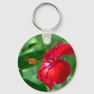 Hibiscus Blossom Key Ring