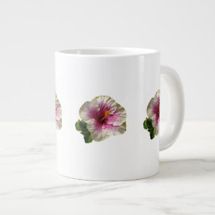 Hibiscus Candy Striper Large Coffee Mug