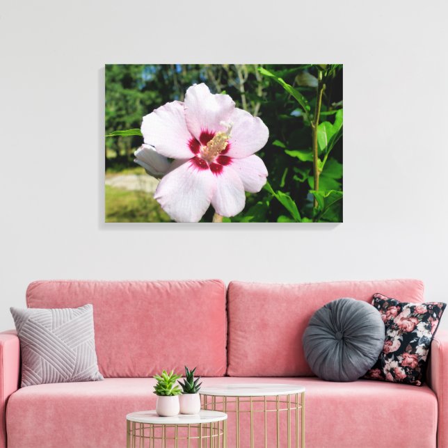 Hibiscus Canvas Print (Insitu(LivingRoom))