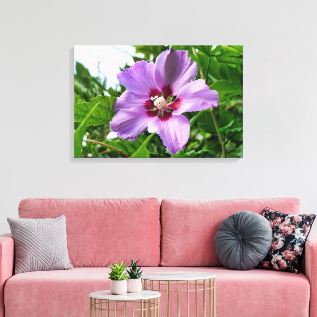 Hibiscus Canvas Print (Insitu(LivingRoom))