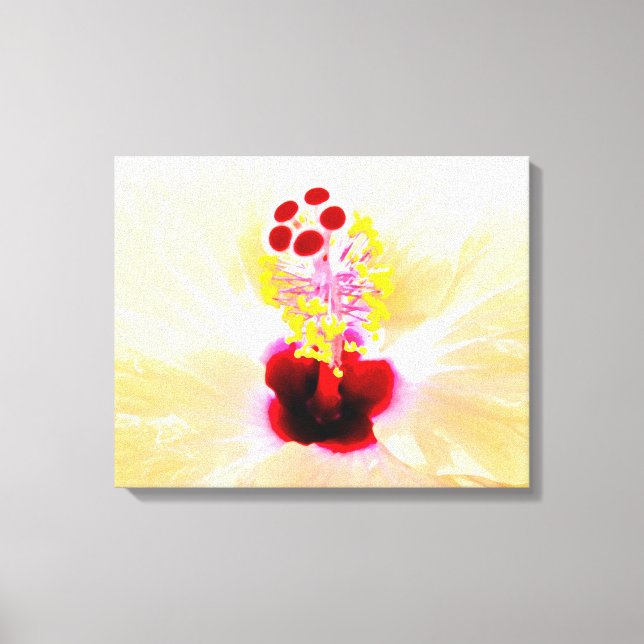 hibiscus canvas print (Front)