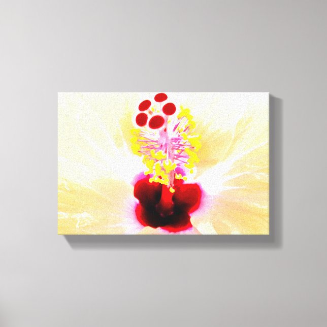 hibiscus canvas print (Front)