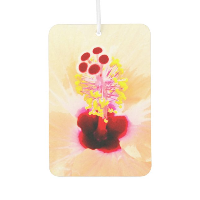 Hibiscus Car Air Freshener (Front)