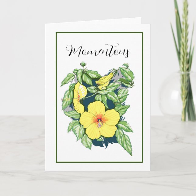 Hibiscus card (Front)