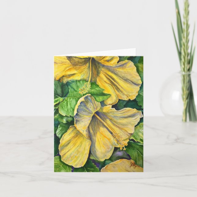 Hibiscus Card (Front)