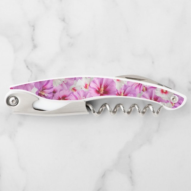 Hibiscus - Chinese Rose Flower Pattern Corkscrew (Front)