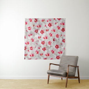 Hibiscus - Chinese Rose Flower Pattern Tapestry