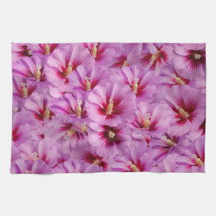 Hibiscus - Chinese Rose Flower Pattern Tea Towel