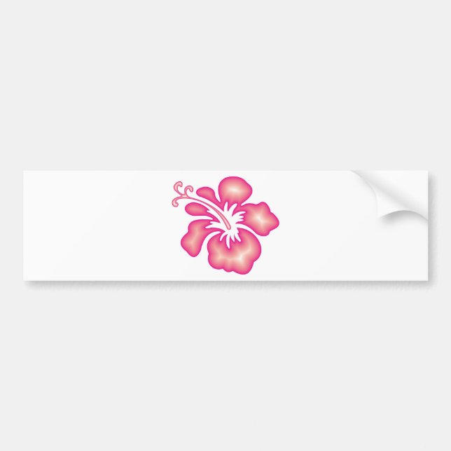 Hibiscus Design Bumper Sticker (Front)