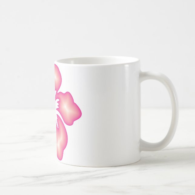 Hibiscus Design Coffee Mug (Right)