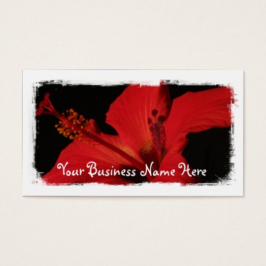 Hibiscus Detail Business Card