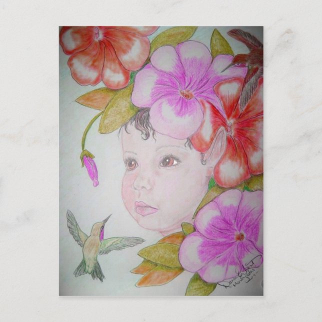 Hibiscus Fairy (2) Postcard (Front)