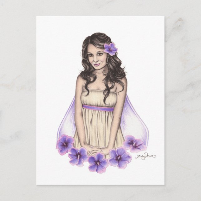 Hibiscus Fairy Postcard (Front)