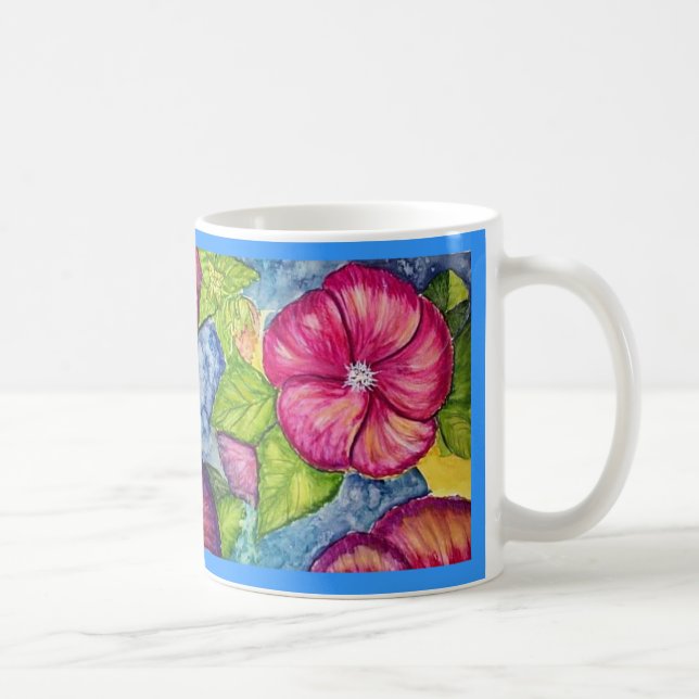 Hibiscus Fantasy Coffee Mug (Right)