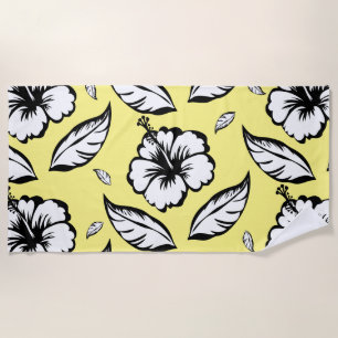 Hibiscus Floral  Beach Towel