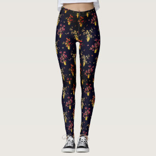 Hibiscus Floral on Display Leggings