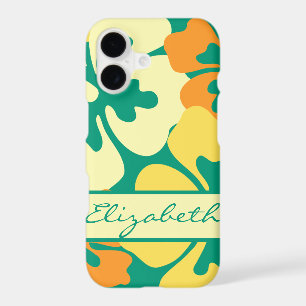 Hibiscus Floral Pattern Monogram