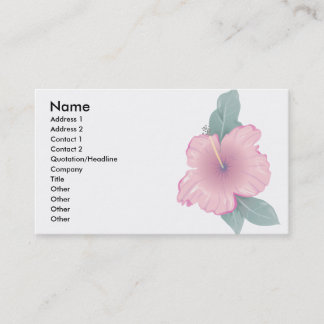 Hibiscus flower business card