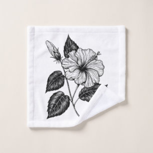 Hibiscus flower II Bath Towel Set