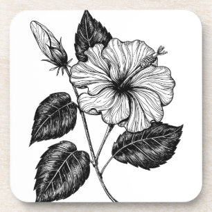 Hibiscus flower II Coaster