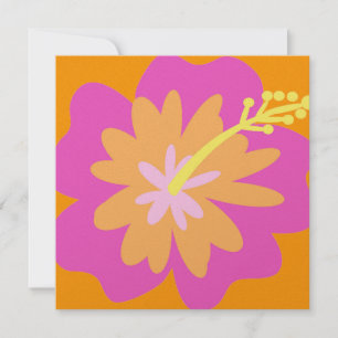 Hibiscus Flower Invitation