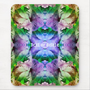 Hibiscus Flower Multiplied Abstract Personalised Mouse Mat