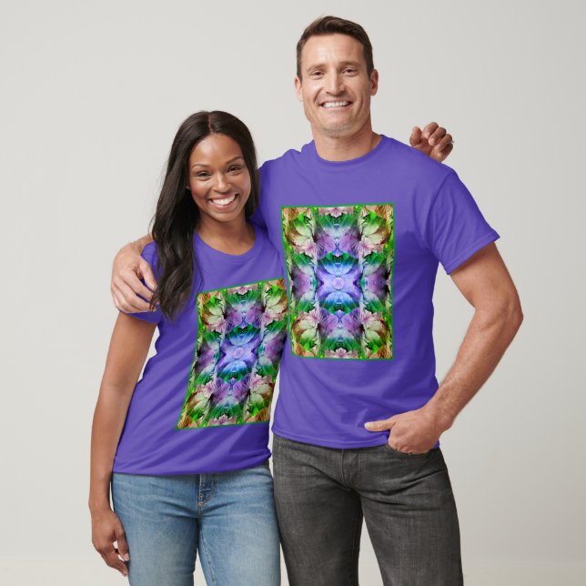 Hibiscus Flower Multiplied Abstract T-Shirt (Unisex)