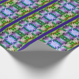 Hibiscus Flower Multiplied Tinted Personalised Wrapping Paper