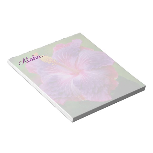 Hibiscus Flower Notepad (Angled)