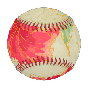 Hibiscus flower on toned background baseball