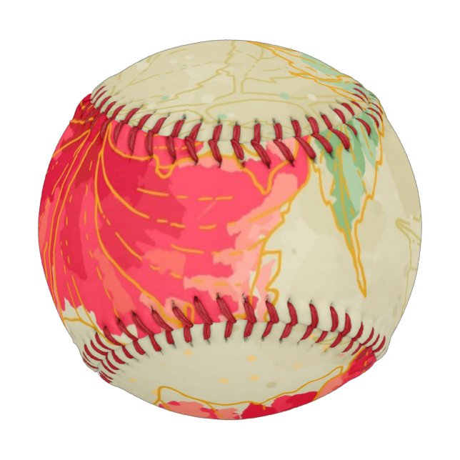 Hibiscus flower on toned background baseball (Front)