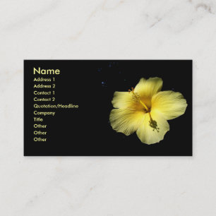 Hibiscus Flower Plant Business Profile Card Photo