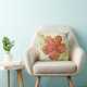Hibiscus Flower Throw Pillow (Chair)