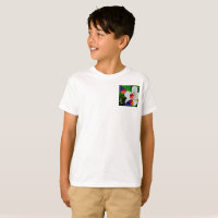 Hibiscus flower with 2 Tiger Basic Dark T-Shirt