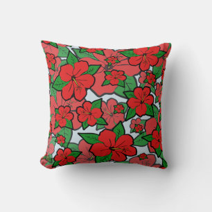 Hibiscus Flowers #1 Cushion