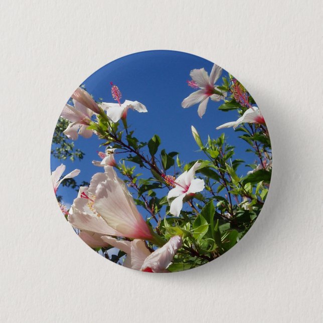 Hibiscus Flowers Button (Front)