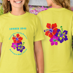 Hibiscus Flowers Family Reunion Keepsake T-Shirt