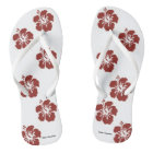 Hibiscus Flowers Flip Flops
