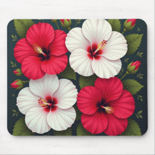 Hibiscus Flowers Mouse Mat