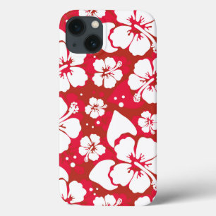 Hibiscus Flowers Pattern iPhone 13 Case