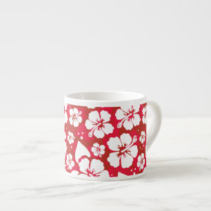 Hibiscus Flowers Pattern Espresso Cup