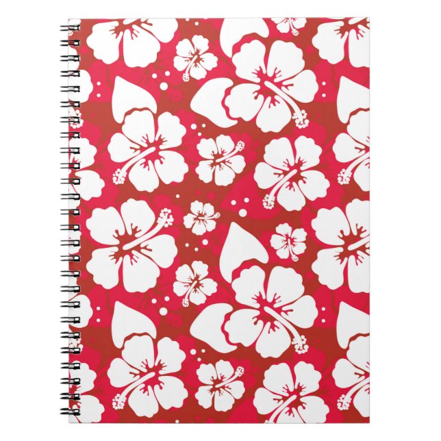 Hibiscus Flowers Pattern Notebook (Front)