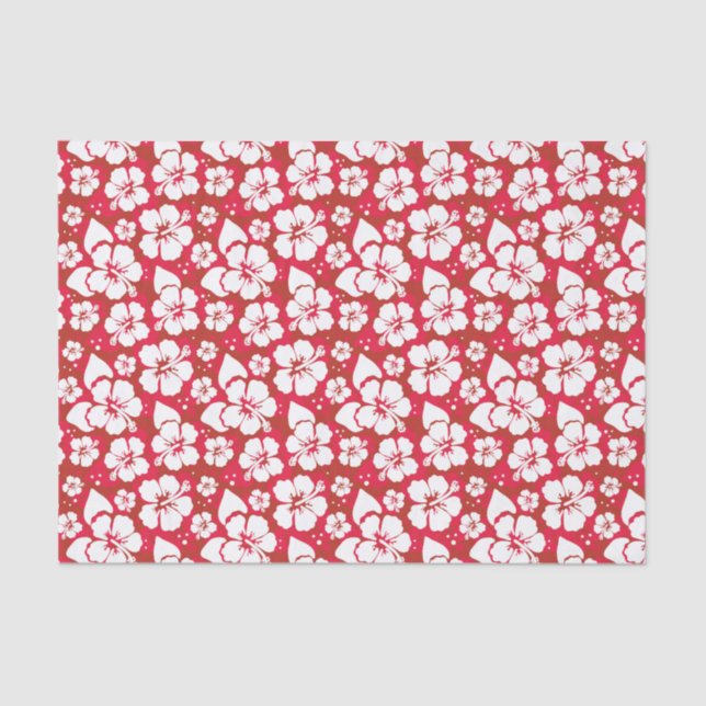 Hibiscus Flowers Pattern Tissue Paper (Front)