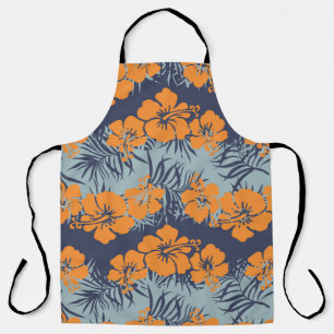 Hibiscus flowers seamless pattern,Vintage floral w Apron
