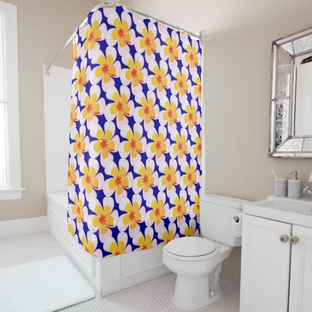 Hibiscus Flowers  shower curtain (In Situ)