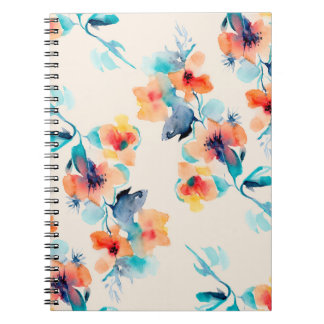Hibiscus Flowers: Watercolor Illustration Pattern Notebook