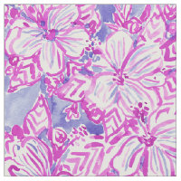 HIBISCUS FTW Purple Tropical Floral Watercolor