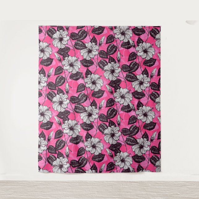 Hibiscus garden 2 tapestry (Front)