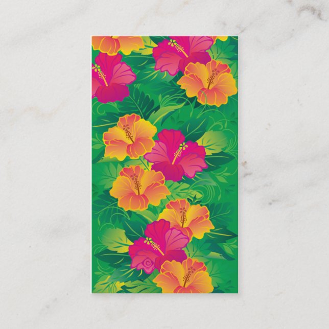 hibiscus garden business card (Front)