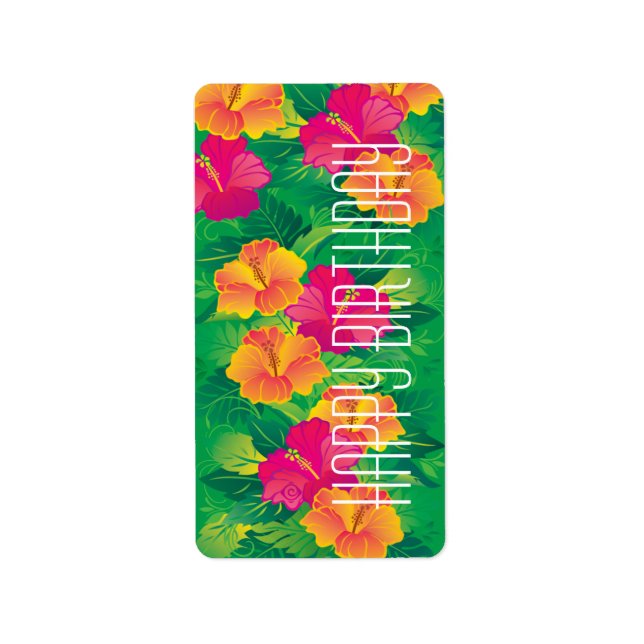 hibiscus garden ~ label (Front)